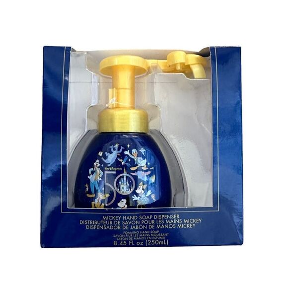 Disney World 50th ~ NIB hand soap dispenser ~ soap foam in the shape of Mickey - Picture 1 of 7